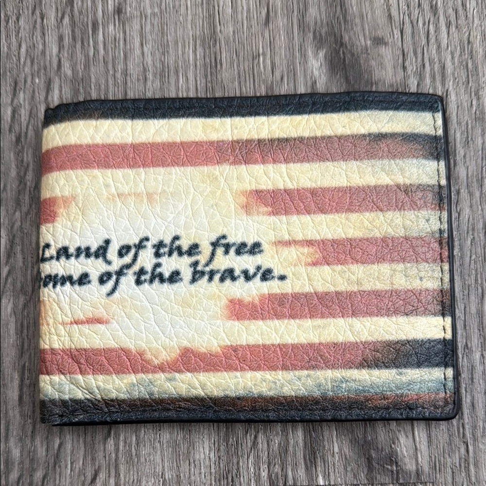 Patriotic Genuine Leather wallet  Card‎ Holder